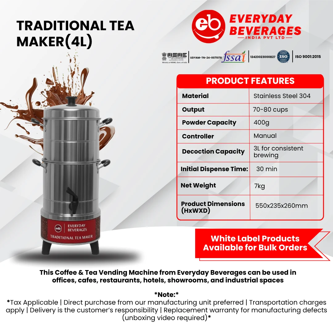 4ltr traditional tea maker