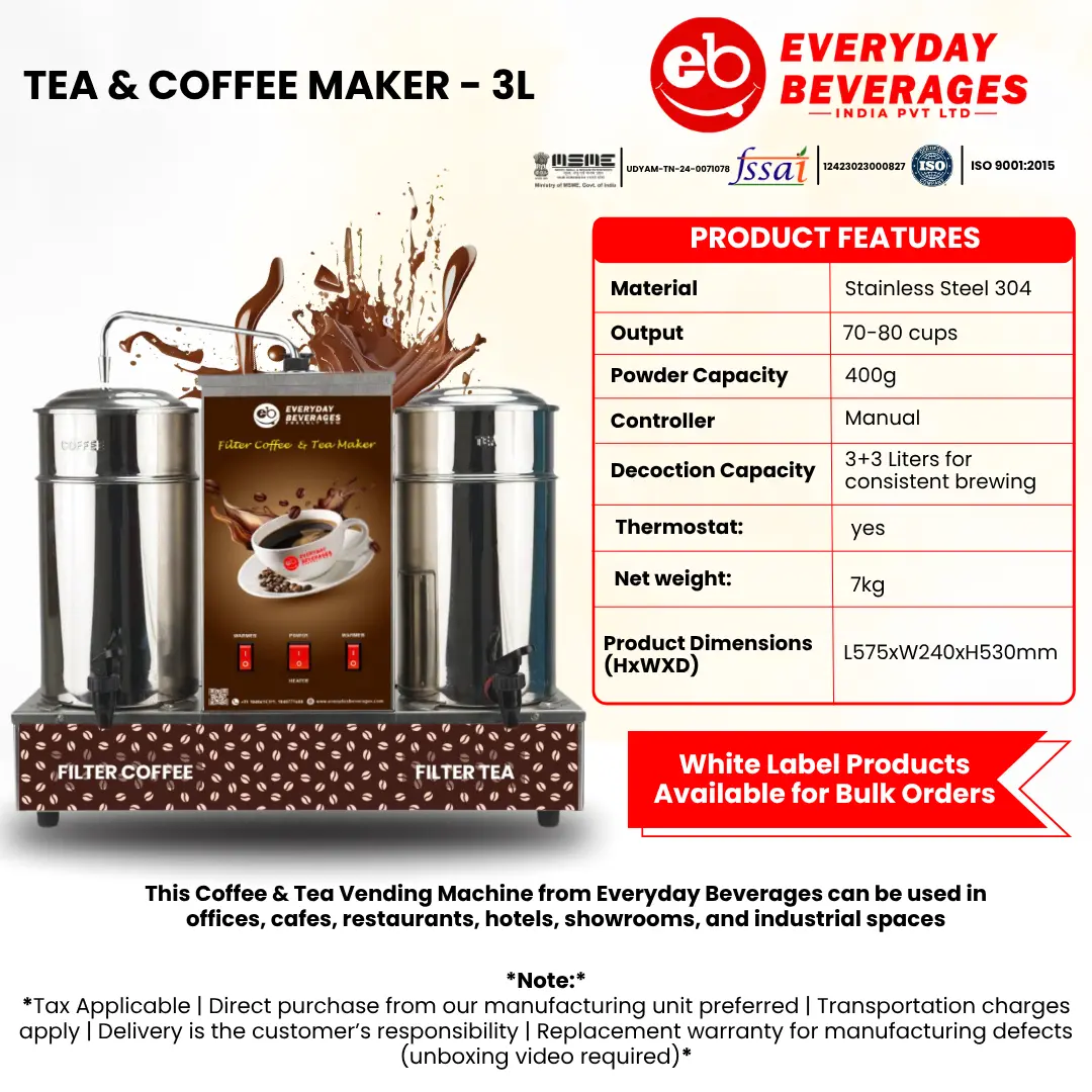 tea coffee maker 3ltr