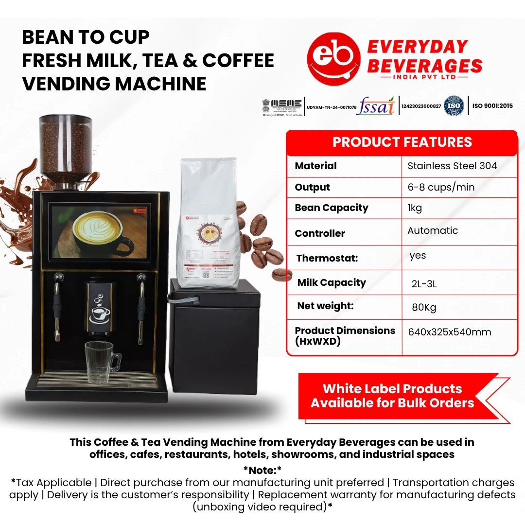 Bean to Cup Coffee Vending Machine | Everyday Beverages - Image 3