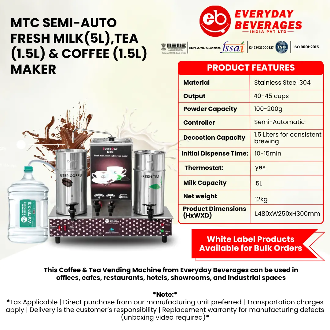 MTC - Semi automatic vending machine (5+1.5+1.5L) - Image 3